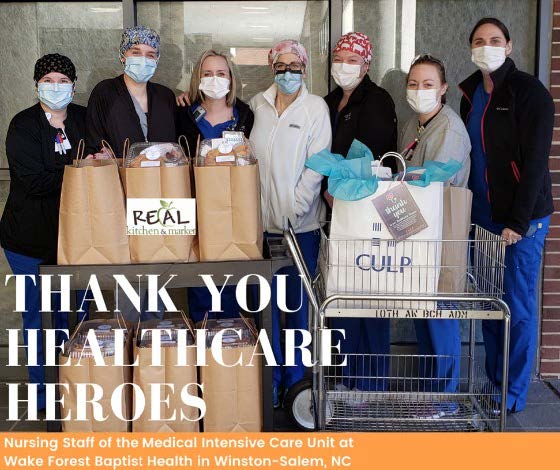Culp, Inc. Thanks Healthcare Workers With Lunches And Gifts