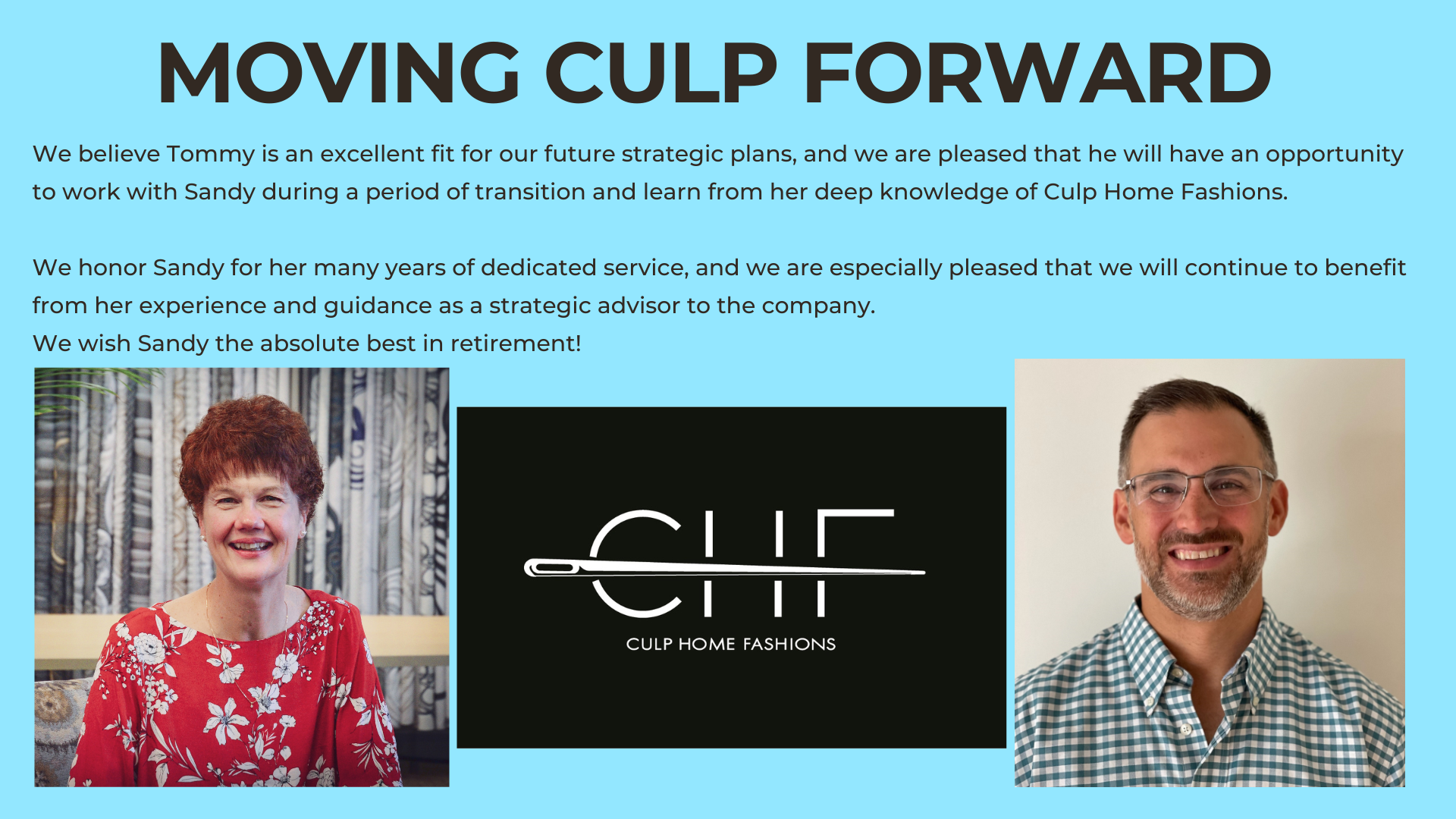 Moving Culp Forward